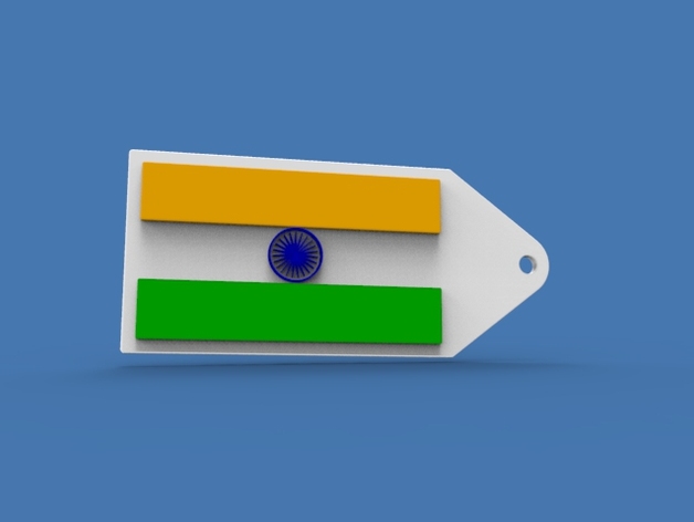 印度国旗 钥匙坠