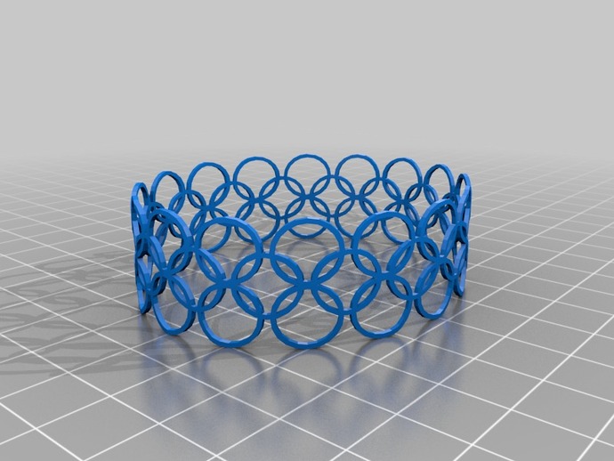 khTriple_Circle_Bracelet.stl