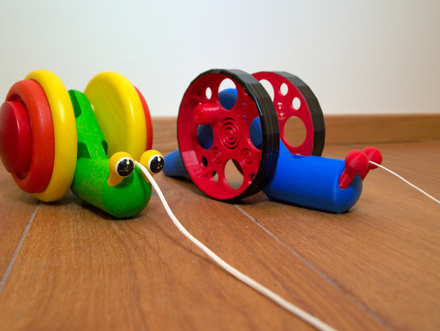 滚动蜗牛玩具