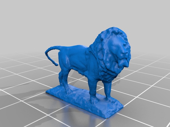 狮子雕像 模型