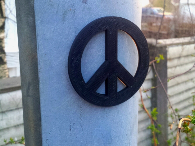 街头艺术 -- 和平标志