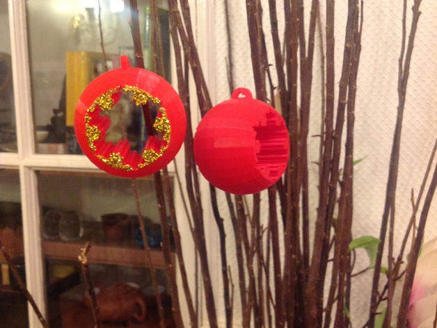 球形雪花圣诞装饰品