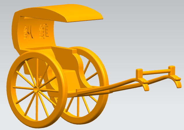黄包车模型 