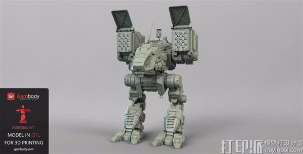 游戏迷看过来 3D打印《机甲战士》Catapult模型超逼真.jpg 游戏迷看过来 3D打印《机甲战士》Catapult模型超逼真.jpg