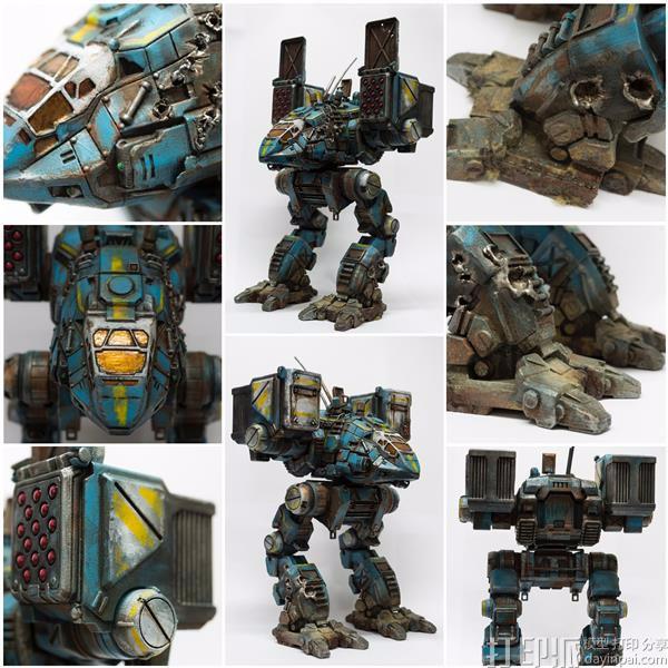 游戏迷看过来 3D打印《机甲战士》Catapult模型超逼真.jpg 游戏迷看过来 3D打印《机甲战士》Catapult模型超逼真.jpg