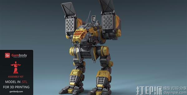 游戏迷看过来 3D打印《机甲战士》Catapult模型超逼真.jpg 游戏迷看过来 3D打印《机甲战士》Catapult模型超逼真.jpg