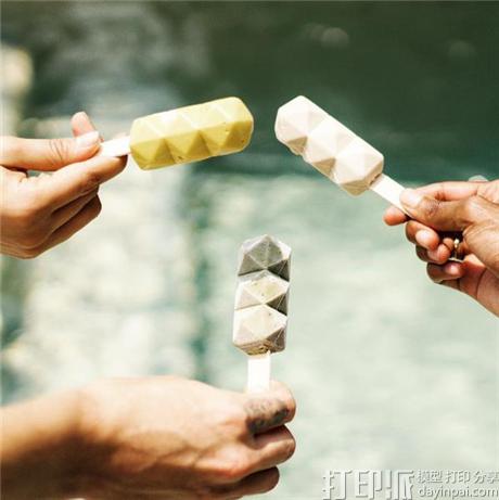 看起来很好吃！Dream Pops公司用3D打印制作冰淇淋模具.jpg