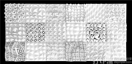 塞浦路斯大学生3D打印几何图形棋盘格的瓷砖 复杂精美.jpg
