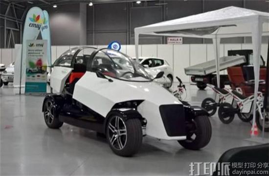 捷克设计师开发制造出3D打印电动汽车4ekolka 可在城市内行驶.jpg 捷克设计师开发制造出3D打印电动汽车4ekolka 可在城市内行驶.jpg