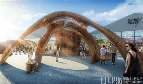 ORNL与SHoP携手将为迈阿密设计展打造世界上最大的3D打印亭子.jpg ORNL与SHoP携手将为迈阿密设计展打造世界上最大的3D打印亭子.jpg