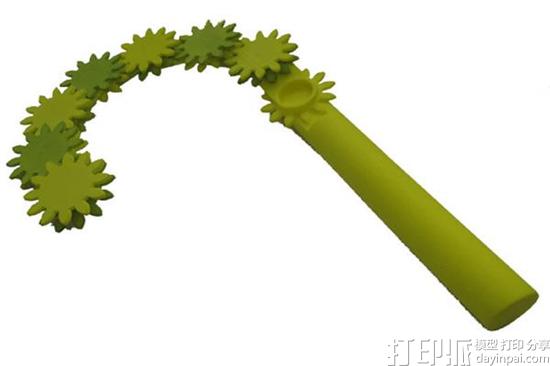 超酷的玩具! 荷兰创客制造出有趣的3D打印齿轮鞭子.jpg 超酷的玩具! 荷兰创客制造出有趣的3D打印齿轮鞭子.jpg