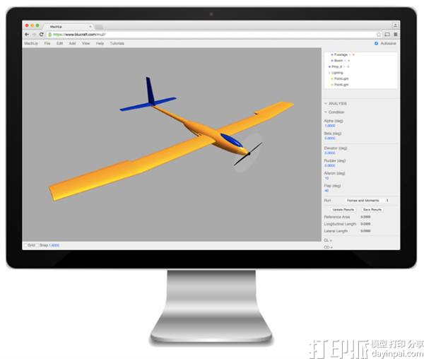 美国大学助理教授开发出能设计3D飞机的免费在线工具MachUp.jpg 美国大学助理教授开发出能设计3D飞机的免费在线工具MachUp.jpg