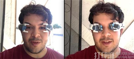 非常酷!Reddit创客3D打印出可根据紫外线强度自动伸缩的太阳镜.jpg 非常酷!Reddit创客3D打印出可根据紫外线强度自动伸缩的太阳镜.jpg