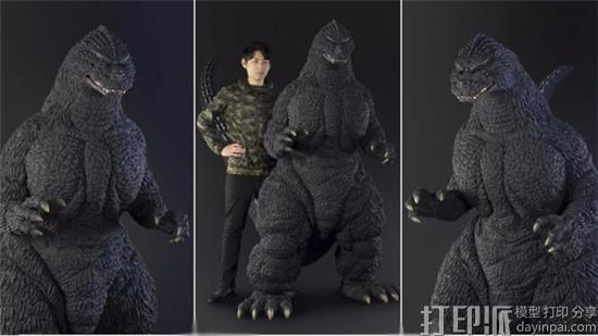 日本万代推出近2米高的3D打印哥斯拉周边 全球限量10件.jpg 日本万代推出近2米高的3D打印哥斯拉周边 全球限量10件.jpg