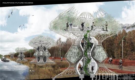 3D打印的未来住所:人、鱼、蔬菜共同生活的闭环生态系统.jpg 3D打印的未来住所:人、鱼、蔬菜共同生活的闭环生态系统.jpg