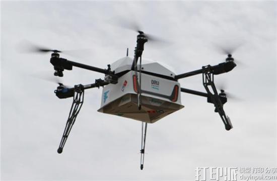 Domino's达美乐用3D打印无人机送披萨外卖.jpg