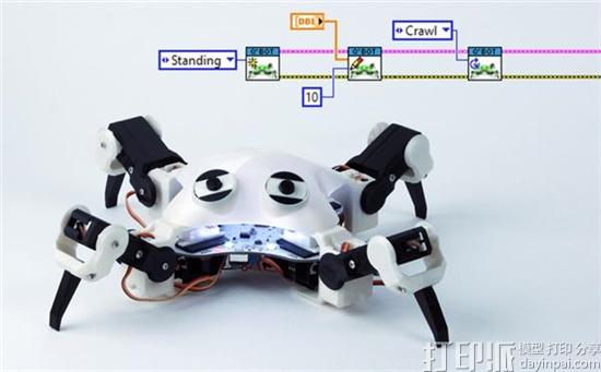 用于STEM教育的开源3D打印机器人QuadBot登陆Kickstarter众筹.jpg