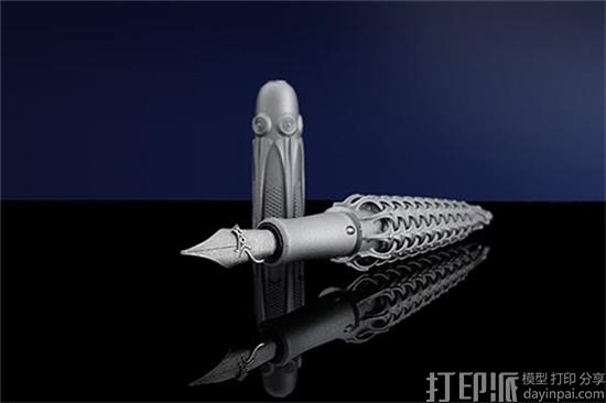 荷兰设计师推出世界首款钛3D打印钢笔 售价高达2490欧元.jpg