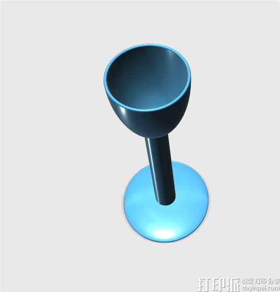 教你使用123D design建模软件快速设计一个高脚杯3D打印模型.png