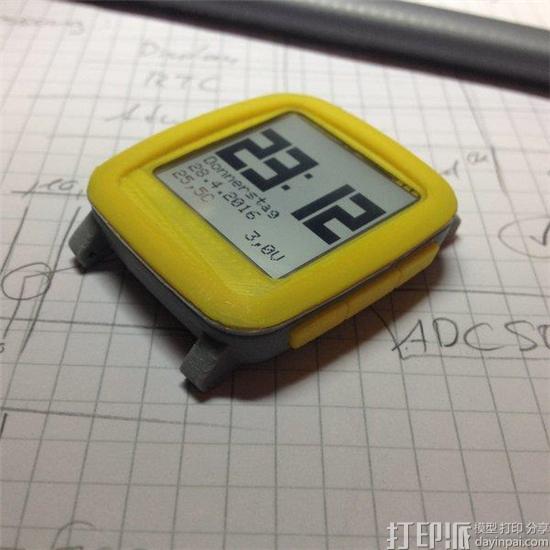 3D打印智能手表Chronio 一次充电能续航半年.jpg