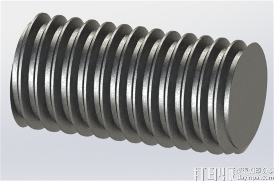 怎么用3D建模软件SolidWorks画出螺钉的螺纹？.png