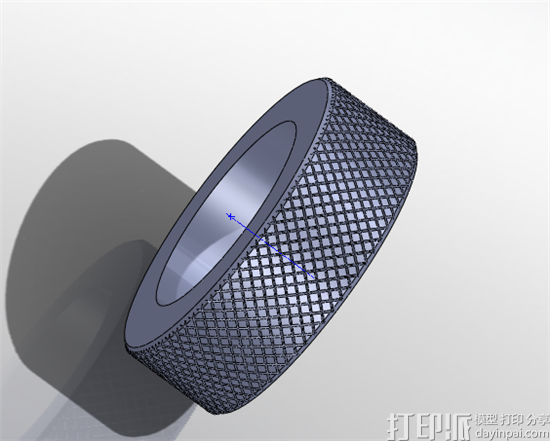 SolidWorks软件中怎么给3D模型外面加上重复的滚花？