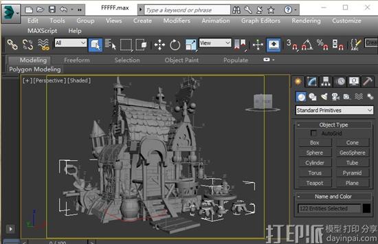 用3d Max软件怎么导出OBJ格式的3D打印模型文件？