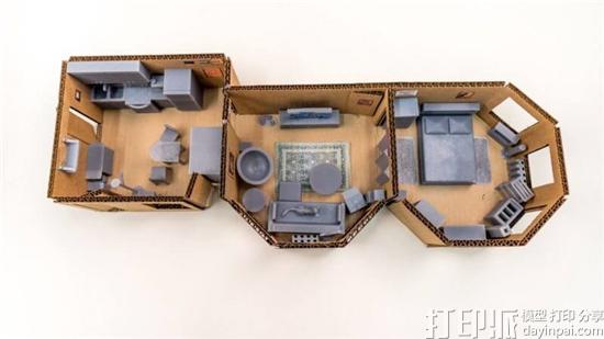 工程师3D打印出迷你公寓 以帮助设计装修和摆放家具