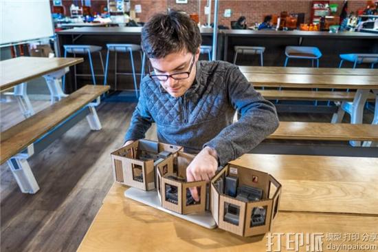 工程师3D打印出迷你公寓 以帮助设计装修和摆放家具