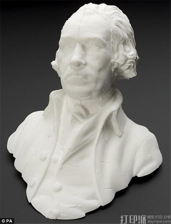 英国博物馆3D打印出瓦特雕像以纪念他为第一次工业革命作出的贡献