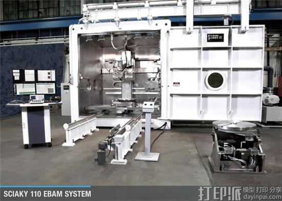 空客使用Sciaky的EBAM电子束增材制造金属3D打印系统制作钛合金零件