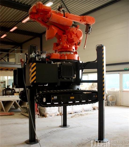 荷兰建筑公司CyBe Construction开发出移动式混凝土3D打印机