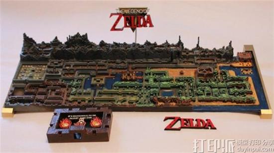 游戏迷花6个月3D打印任天堂《塞尔达传说》地图 以100刀价格出售 游戏迷花6个月3D打印任天堂《塞尔达传说》地图 以100刀价格出售