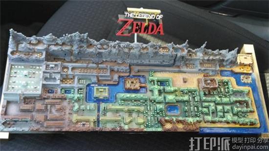 游戏迷花6个月3D打印任天堂《塞尔达传说》地图 以100刀价格出售 游戏迷花6个月3D打印任天堂《塞尔达传说》地图 以100刀价格出售