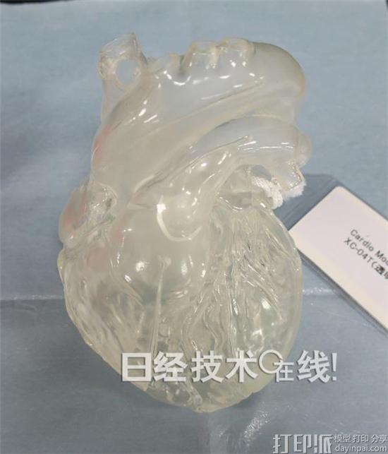 日本将用喷墨技术批量生产3D打印心脏模型