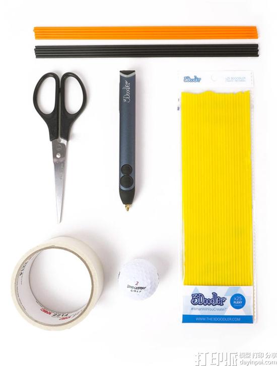 用3D打印笔制作一个可爱的小黄鸭模型教程