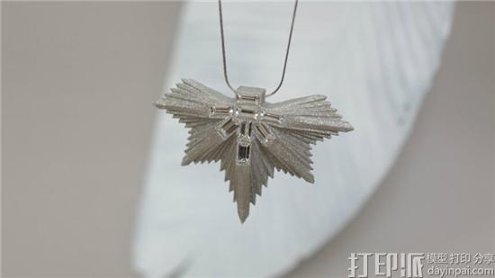 黎巴嫩珠宝商推出用纸张材料3D打印出的珠宝系列Leaves