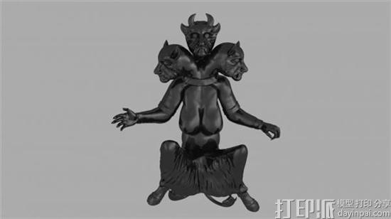 伊朗艺术家借3D打印技术打造被遗忘的中东神话人物雕像