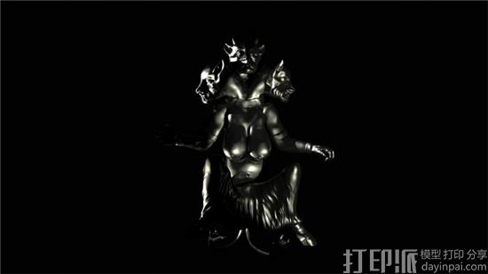 伊朗艺术家借3D打印技术打造被遗忘的中东神话人物雕像