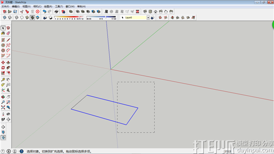 Sketchup3D建模软件中的选择工具怎么用？
