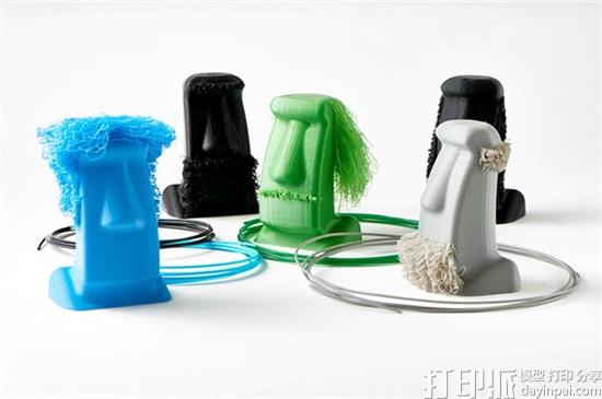 设计师推出带头发和胡须的3D打印头像系列Hairline