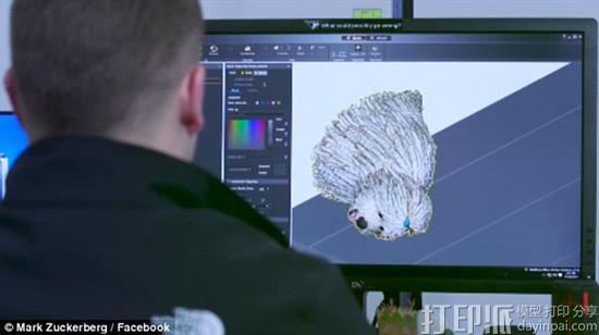 Facebook CEO扎克伯格赠爱宠3D打印逼真塑像作为生日礼物