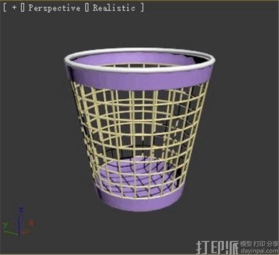 3ds MAX建模教程：设计一个垃圾桶3D模型