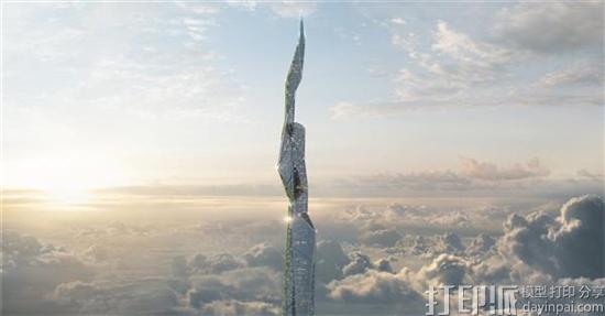3D打印的自洁摩天大楼或成未来建筑发展趋势 可直入天空三英尺