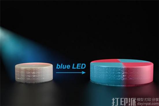 麻省理工学院开发出用LED灯改变3D打印对象化学结构的技术
