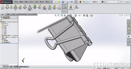 Solidworks建模教程：绘制一个夹子模型