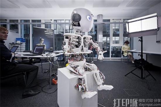 3D打印巨头EOS宣布支持仿生机器人研究项目Roboy