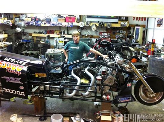 Jessco Racing Ltd开发3D打印定制摩托车 将冲刺每小时250英里的世界纪录
