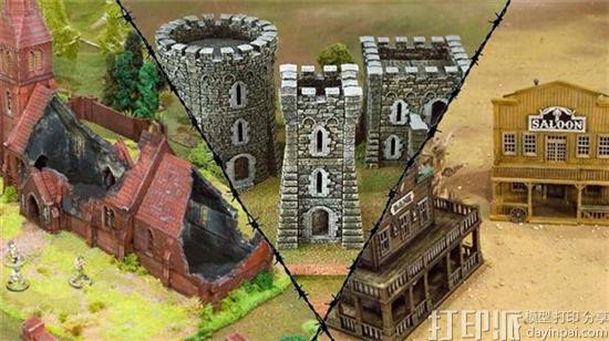 Printable Scenery推出3个新的游戏场景3D打印模型 正在众筹中