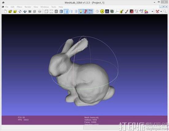 强大的3D模型处理软件——MeshLab